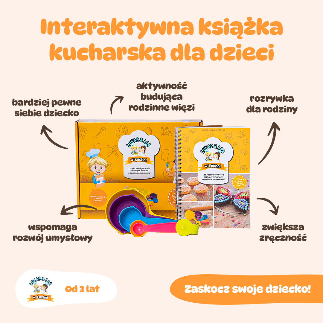 Lukas & Lea w kuchni - Książki kucharskie dla dzieci z miarką